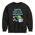 thumbnail image 1 of Toy Story - Sorry Mom My Valentine - Toddler And Youth Crewneck Fleece Sweatshirt, 1 of 5