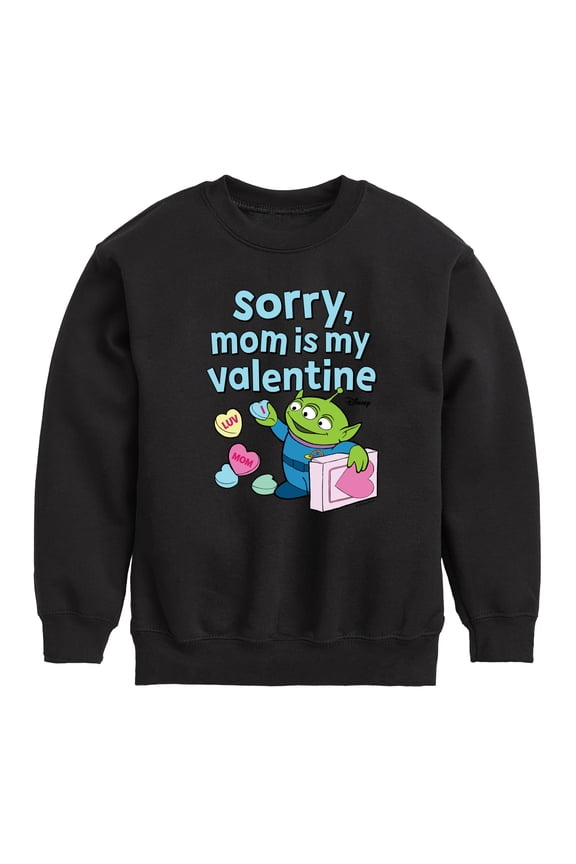 Toy Story - Sorry Mom My Valentine - Toddler And Youth Crewneck Fleece Sweatshirt