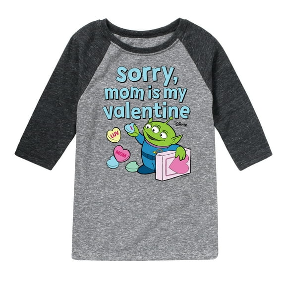 Toy Story - Sorry Mom My Valentine - Toddler And Youth Raglan Graphic T-Shirt