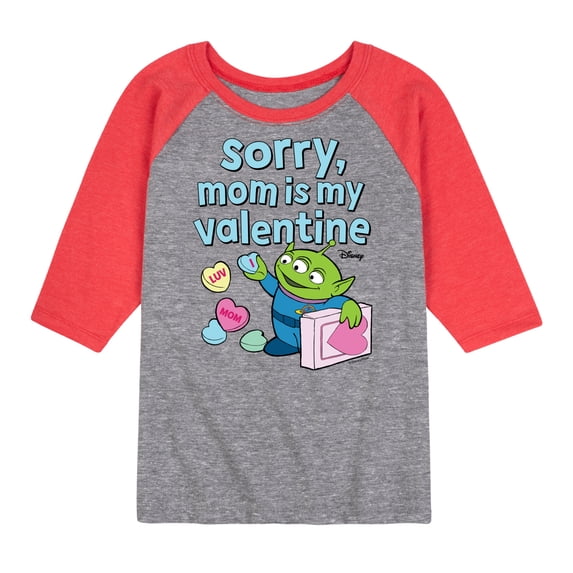 Toy Story - Sorry Mom My Valentine - Toddler And Youth Raglan Graphic T-Shirt