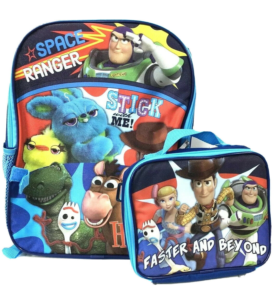 Toy story backpack with lunchbox top
