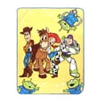thumbnail image 1 of Toy Story Space Kids Throw Blanket, Soft Coral Fleece, Yellow, Disney, 46" x 60", 1 of 9
