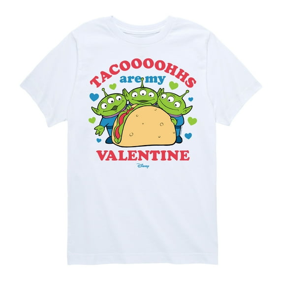 Toy Story - Tacos Are My Valentine - Toddler And Youth Short Sleeve Graphic T-Shirt
