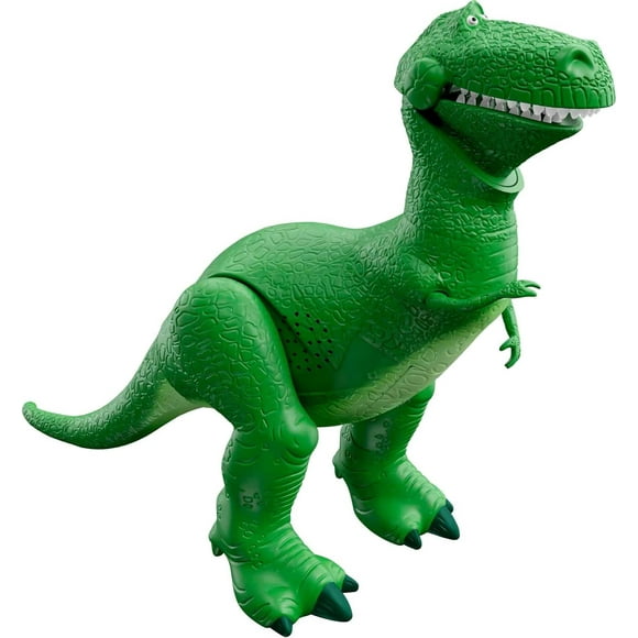 Toy Story Talking Dinosaur Action Figure with Movng Arms, Roarin Laughs Rex Dino Toy, 10.8-inch T Rex with 40+ Sounds & Phrases