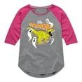 thumbnail image 1 of Toy Story - The Horror Rex - Toddler & Youth Girls Raglan Graphic T-Shirt, 1 of 5
