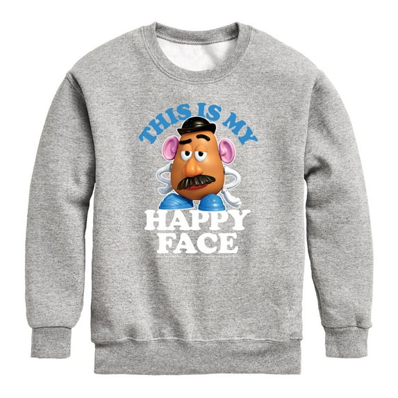 Toy Story - This Is My Happy Face - Toddler And Youth Crewneck Fleece Sweatshirt