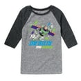 thumbnail image 1 of Toy Story - This Is My Happy Face - Toddler And Youth Raglan Graphic T-Shirt, 1 of 5