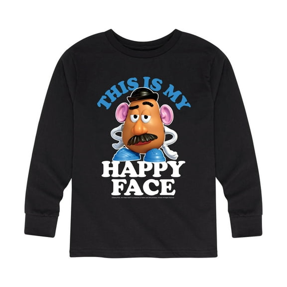 Toy Story - This My Happy Face - Toddler And Youth Long Sleeve Graphic T-Shirt