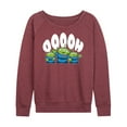 thumbnail image 1 of Toy Story - Three Aliens - Women's Lightweight French Terry Long Sleeve Shirt, 1 of 5