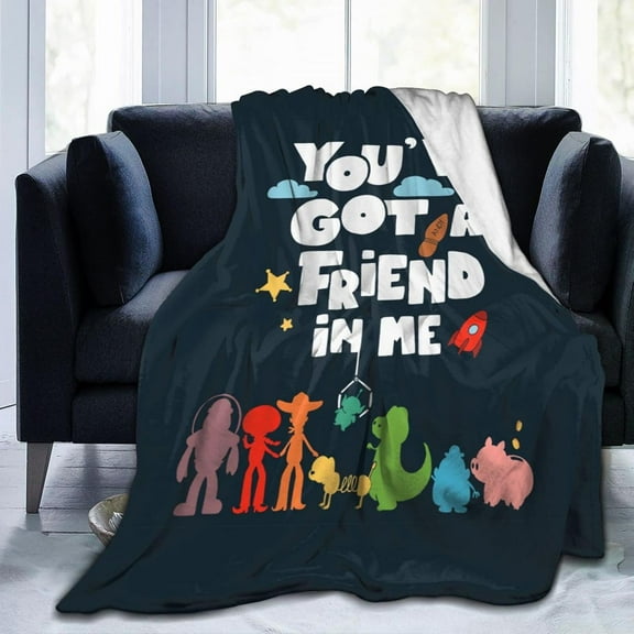 Toy Story Throw Blanket Super Soft Flannel Fleece Blanket Lightweight Fluffy Plush Bed Blankets for Bedding Sofa and Travel 40"x30"