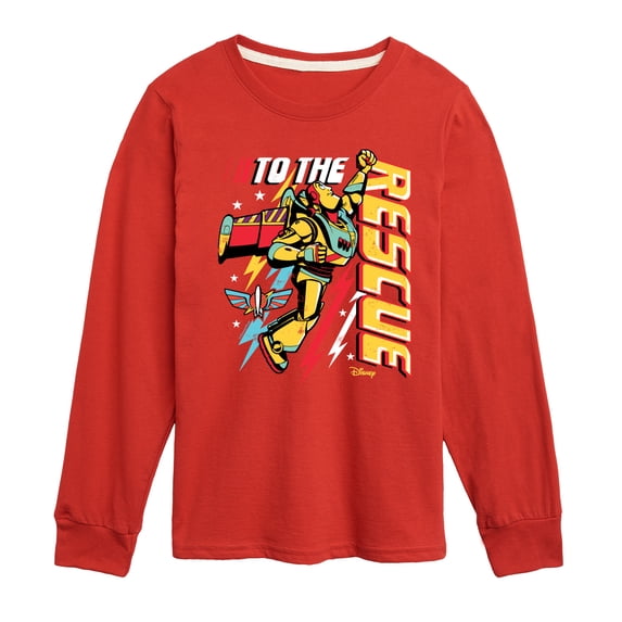 Toy Story - To The Rescue - Youth Boys Long Sleeve Graphic T-Shirt