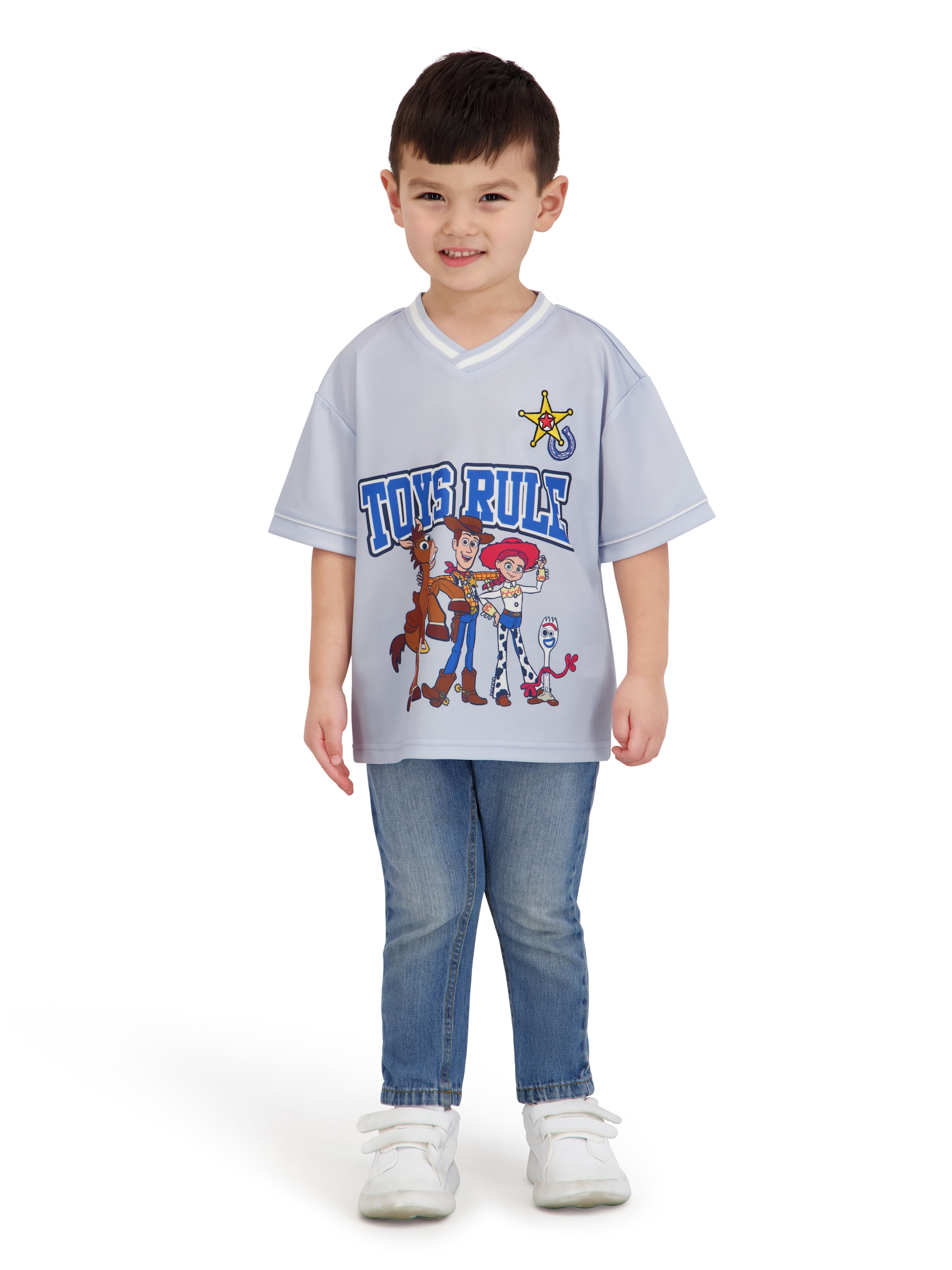 Toy Story Toddler Boy Short Sleeve Jersey, Sizes 12 Months-5T
