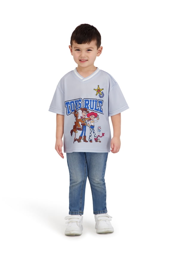 Toy Story Toddler Boy Short Sleeve Jersey, Sizes 12 Months-5T