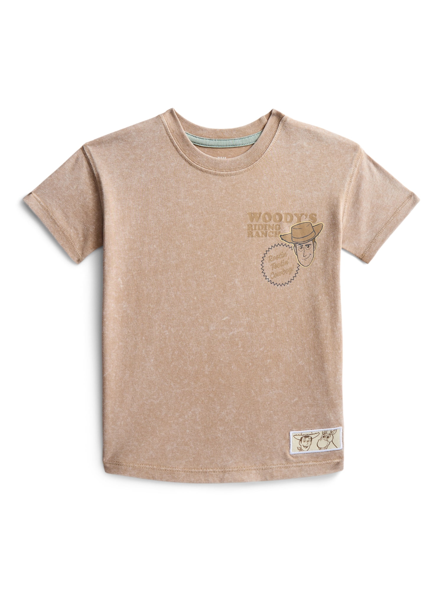 Toy Story Woody Toddler Graphic Crewneck Tee with Short Sleeves, Sizes 12M-5T