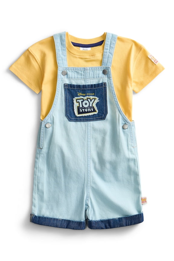 Toy Story Toddler Boys Shortall and Short Sleeve Tee Set, 2-Piece, Sizes 12M-5T