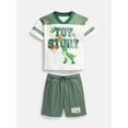 thumbnail image 1 of Toy Story Toddler Boys Short Sleeve Football Tee and Shorts Set, 2 Piece, Sizes 12M-5T, 1 of 4