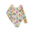thumbnail image 1 of Character Toddler Girl Long- Sleeve Ruffle One- Piece Swimsuit, Sizes 12M-5T, 1 of 3
