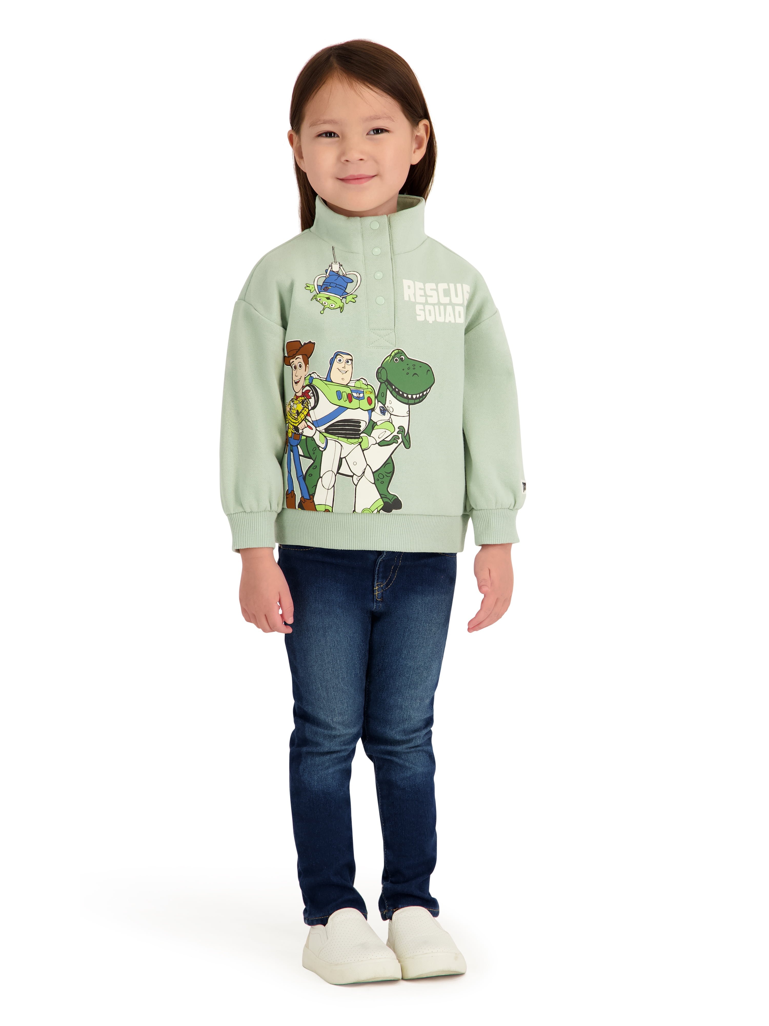 Toy Story Toddler Girl Quarter Snap Pullover, Sizes 12 Months-5T