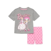 Toy Story Toddler Girls Graphic Tee and Bike Shorts Set, 2-Piece, Sizes 12M-5T