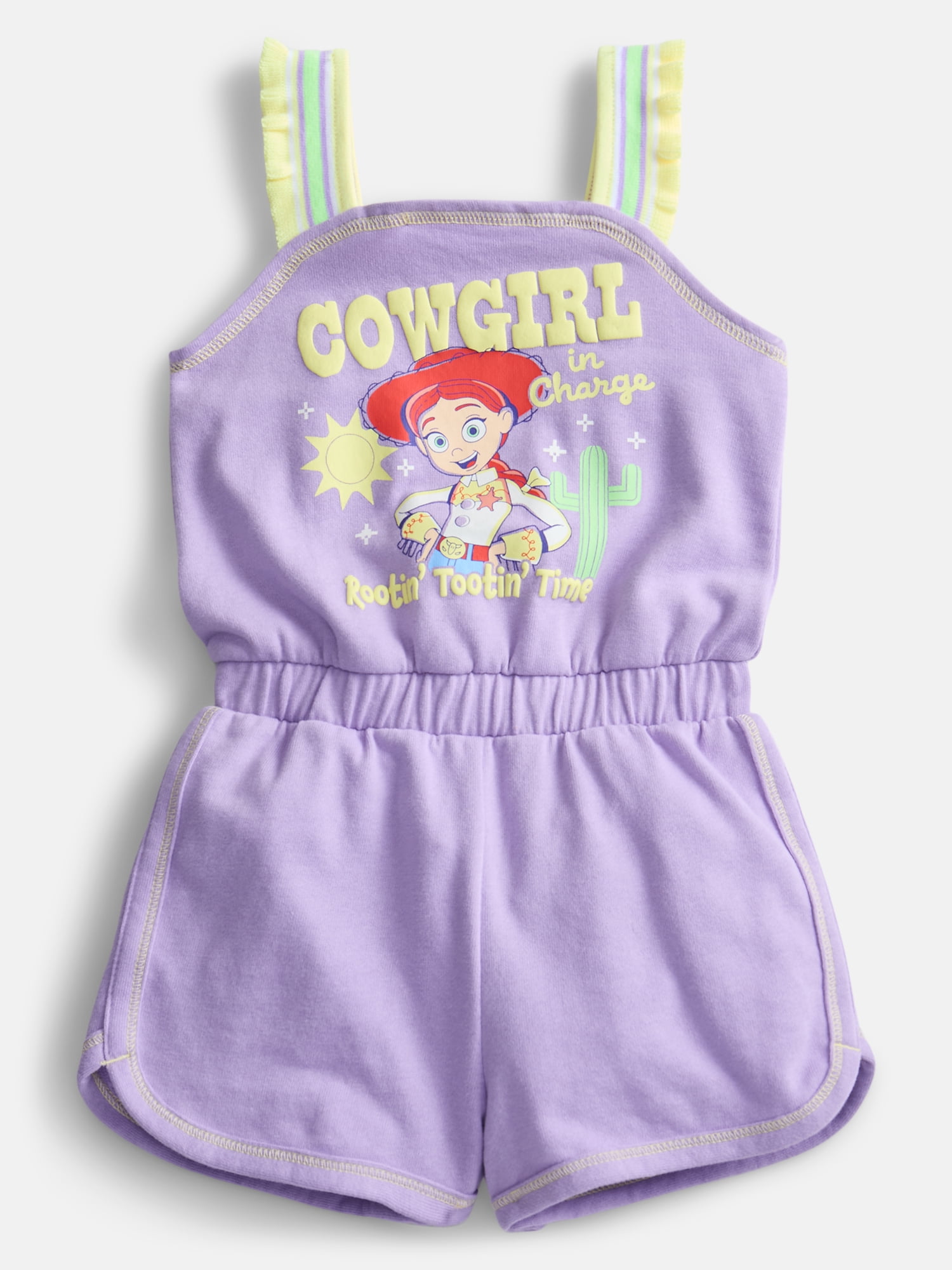 Toy Story Toddler Girls Sleeveless Graphic Romper, Sizes 12M-5T