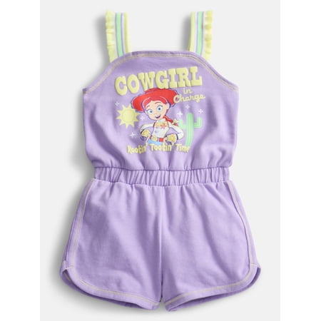 Toy Story Toddler Girls Sleeveless Graphic Romper, Sizes 12M-5T