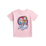 Toy Story Toddler Graphic Patriotic Americana Americana Crewneck Tee with Short Sleeves, Sizes 12M-5T