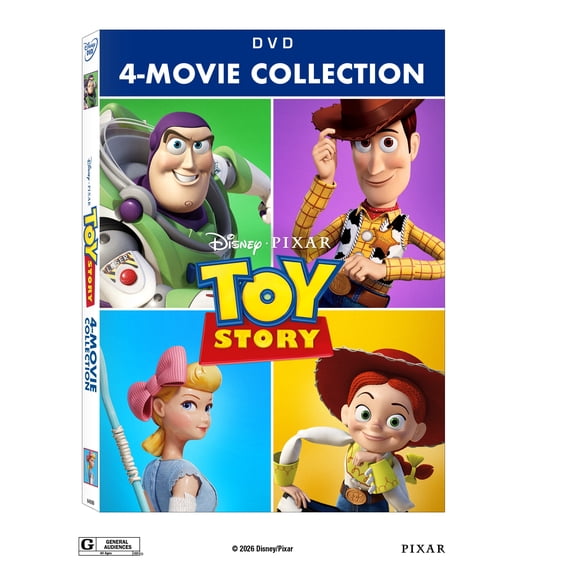 Toy Story 4-Film Collection (Walmart Exclusive) (DVD) Walt Disney Pictures, Adventure, Comedy, Family, Animation