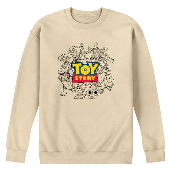 Toy Story - Toy Story Character Collage - Men's Crew Fleece Sweatshirt