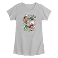 thumbnail image 1 of Toy Story - Toying Around Grid - Toddler Girls Fitted Short Sleeve T-Shirt, 1 of 3