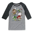 thumbnail image 1 of Toy Story - Toying Around Grid - Toddler & Youth Raglan Graphic T-Shirt, 1 of 5