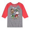 thumbnail image 1 of Toy Story - Toying Around Grid - Toddler & Youth Raglan Graphic T-Shirt, 1 of 6