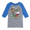 thumbnail image 1 of Toy Story - Toying Around Grid - Toddler & Youth Raglan Graphic T-Shirt, 1 of 4