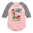 thumbnail image 1 of Toy Story - Toying Around - Toddler & Youth Girls Raglan Graphic T-Shirt, 1 of 5