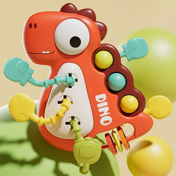 Toy Story Toys for Boys Toddler Snatching Pleasure Toddler Cute Dinosaur Pulling Happiness Ring Puzzle Early Education Can Be Bited and Grasping Training Toys