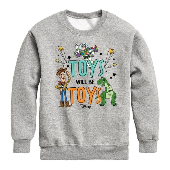 Toy Story - Toys Will Be Toys - Toddler & Youth Crewneck Fleece Sweatshirt