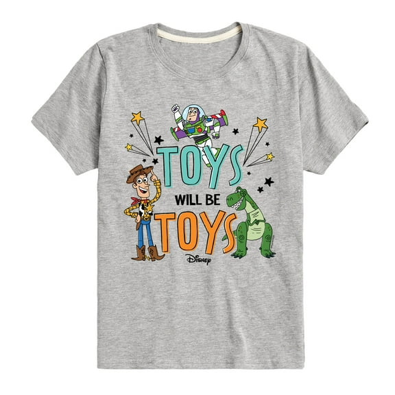 Toy Story - Toys Will Be Toys - Toddler & Youth Short Sleeve Graphic T-Shirt