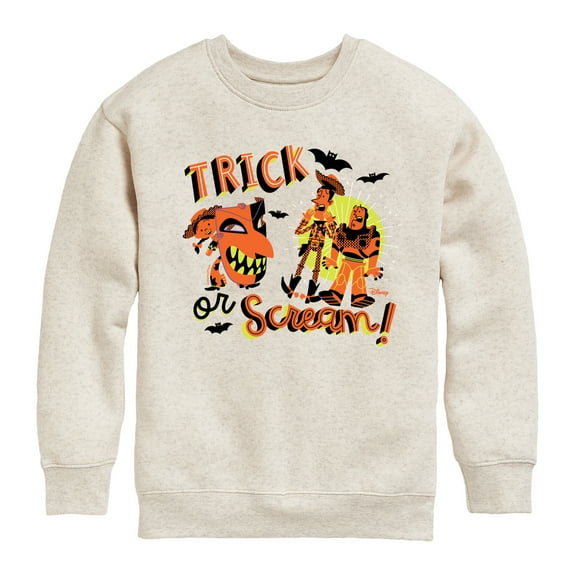 Toy Story - Trick Or Scream - Toddler & Youth Crewneck Fleece Sweatshirt