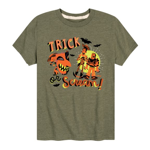 Toy Story - Trick Or Scream - Toddler & Youth Short Sleeve Graphic T-Shirt