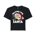 thumbnail image 1 of Toy Story - Waiting For Santa - Juniors Cropped Cotton Blend T-Shirt, 1 of 5