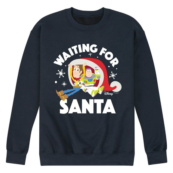 Toy Story - Waiting For Santa - Men's Crew Neck Fleece Pullover