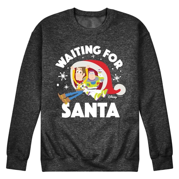 Toy Story - Waiting For Santa - Men's Crew Neck Fleece Pullover