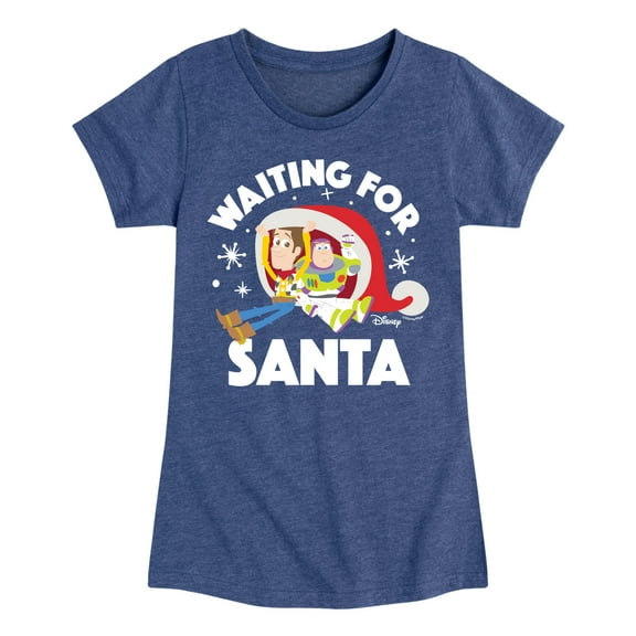 Toy Story - Waiting For Santa - Toddler And Youth Girls Short Sleeve Graphic T-Shirt
