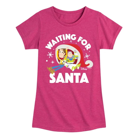 Toy Story - Waiting For Santa - Toddler And Youth Girls Short Sleeve Graphic T-Shirt