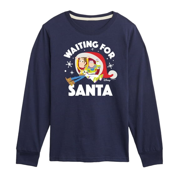 Toy Story - Waiting For Santa - Toddler And Youth Long Sleeve Graphic T-Shirt