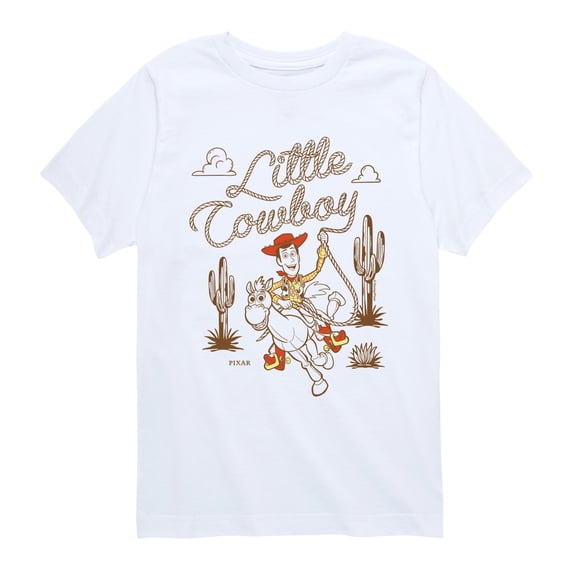 Toy Story - Western Little Cowboy Woody - Youth Boys Short Sleeve Graphic T-Shirt