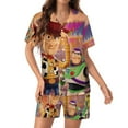 thumbnail image 1 of Toy Story Women Pajamas Set Short Sleeve Sleepwear Button Down Nightwear Soft Pjs Set with Pockets, 1 of 8