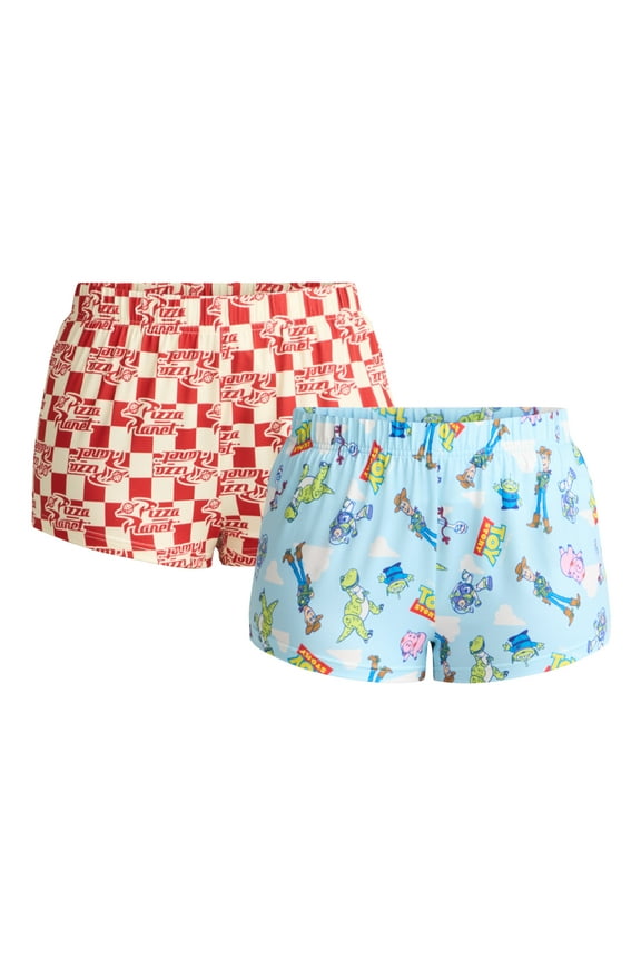 Toy Story Women’s Jersey Knit Sleep Shorts, 2-Pack, Sizes XS-3X