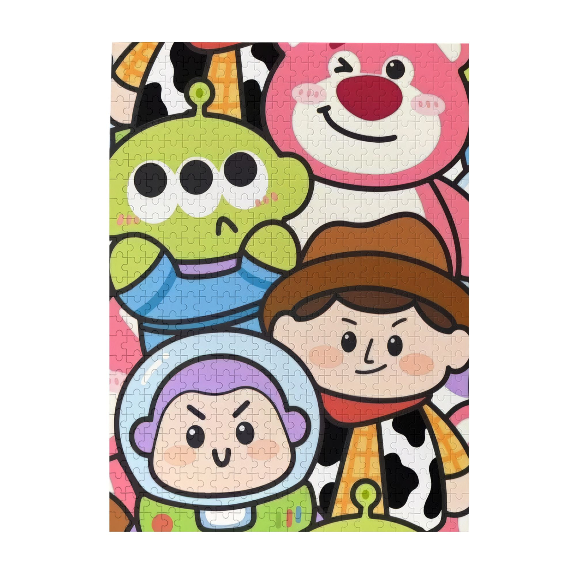 Toy Story Wooden Puzzle 500 PCS in Plastic Box, DIY Jigsaw Puzzle for Adults Kids, Birthday Holiday Family Puzzle Games Gift for Dad Mom Son Girls Boys