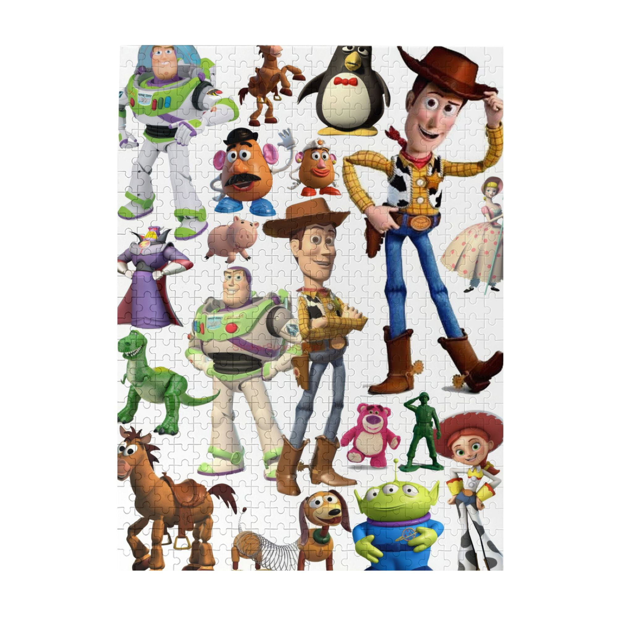 Toy Story Wooden Puzzle 500 PCS in Plastic Box, DIY Jigsaw Puzzle for Adults Kids, Birthday Holiday Family Puzzle Games Gift for Dad Mom Son Girls Boys