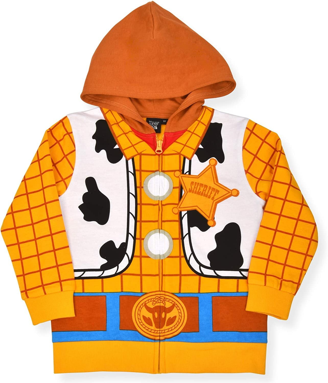 Disney Parks Toy Story Woody Zippered Hoodie Size XL Mens AOP Disneyland